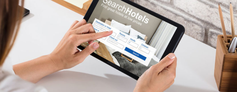 Browsing hotels online
