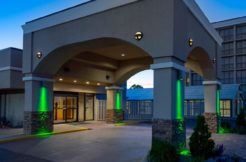 Hotel Entrance at Night